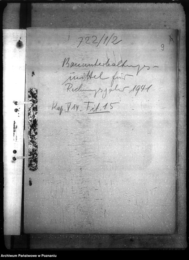 Obraz 13 z jednostki "Haushalt Polizei und Gendarmerie - Unterhaltung der Dienstgebäude des Reichshaushaltes der Polizei a) Erlasse, b) Schriftwechsel"