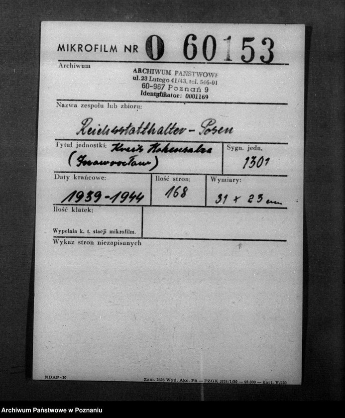 Obraz 2 z jednostki "Ortsnamenänderung Kreis Hohensalza - Inowrocław"