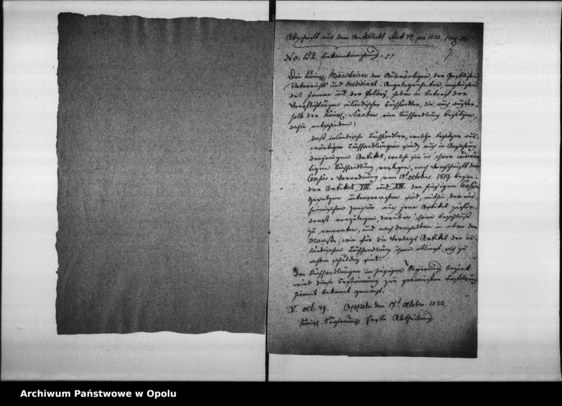 Obraz 7 z jednostki "Acta generalia enthaltend Königliche Verordnungen vom Censur-Wesen Vol. I de anno 1819"