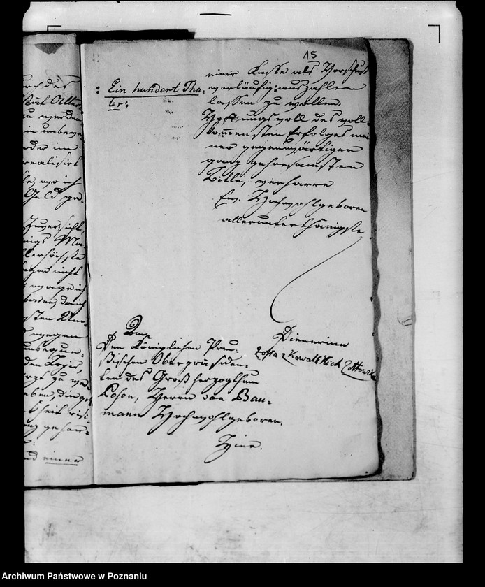 Obraz 19 z jednostki "Das Pensionsgesuch der Witwe Sophie von Zołtowska geborene Kowalska."