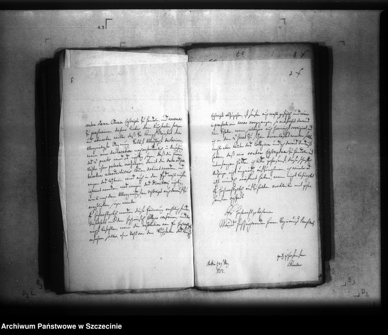 image.from.unit.number "Wegen des bei der Pommerschen Regierung bestellten Regierungsrat Andreas Johann Schweder, und von demselben in Abwesenheit des Regierungs-Vice-Präsidenten beim 2-ten Senat zuführenden Directorii."