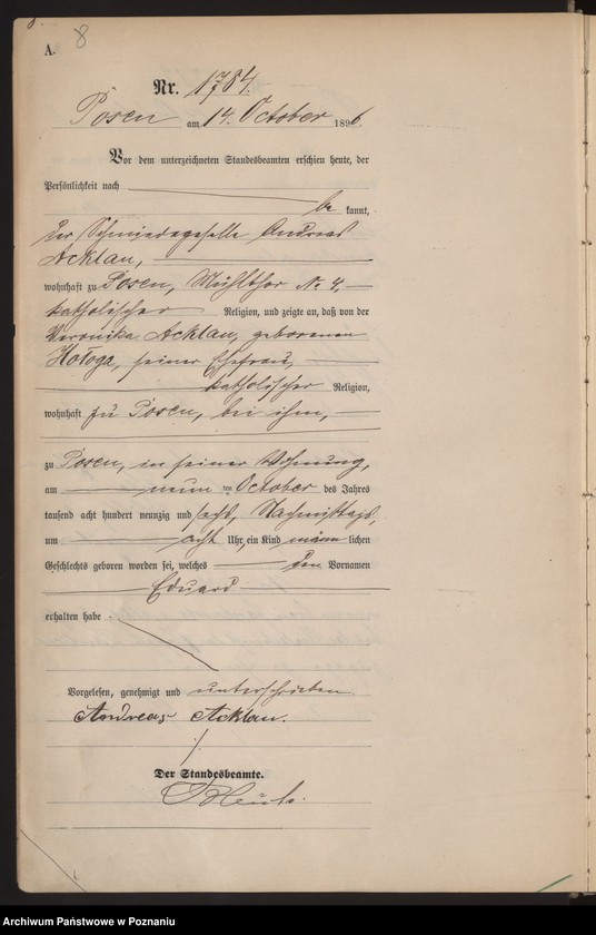 Obraz 11 z jednostki "Księga urodzeń t. IV"