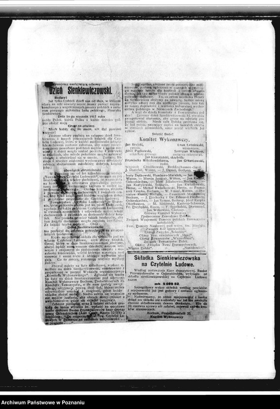 image.from.unit.number "Sprawozdania, wykazy, wycinki prasowe, sprawy personalne i finansowe"