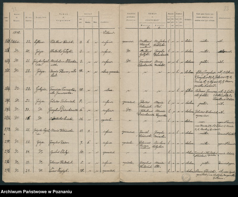 Obraz 14 z jednostki "Księga zgonów"