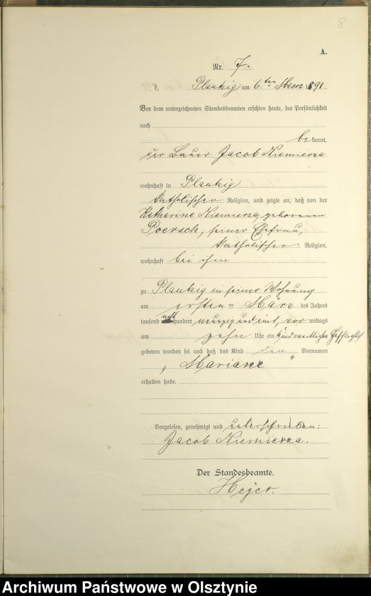 image.from.unit.number "Geburts-Haupt-Register Nr 1 - 46"