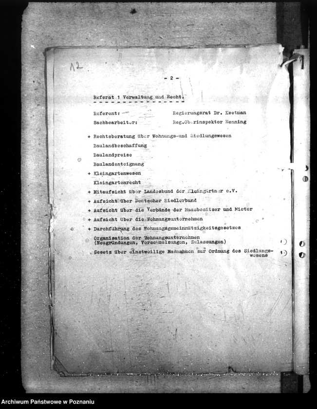 Obraz 16 z jednostki "Organisation und Aufgabenbereich des Wohnungs - und Siedlugsamts"