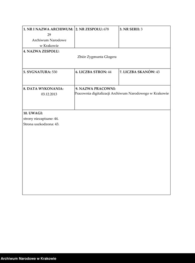 image.from.unit.number "Wilsk - inwentarz (żytomierskie, k. Cudnowa)"