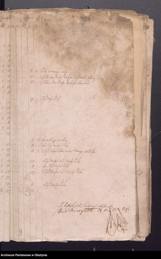 image.from.unit.number "Passenheimsche Stadt Kirchen Rechnung über Einnahme und Ausgabe"