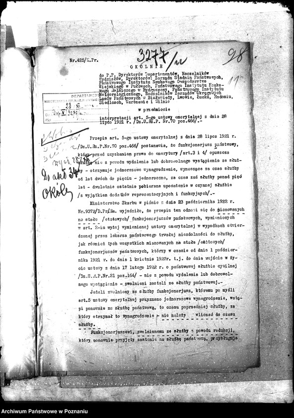 Obraz 15 z jednostki "[Okólniki ministra]"