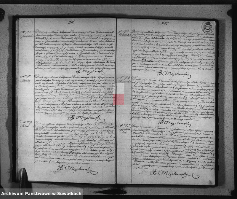 Obraz 15 z jednostki "Księga Duplikat do zapisywania Aktów Urodzonych, Zaślubionych i Zmarłych na rok 1859-ty z Parafii Filipowskiej"