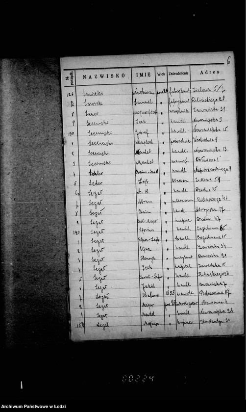 Obraz 11 z jednostki "Lista wyborców Gminy Wyznaniowej Żydowskiej w Łodzi 1924 r. lit. S"