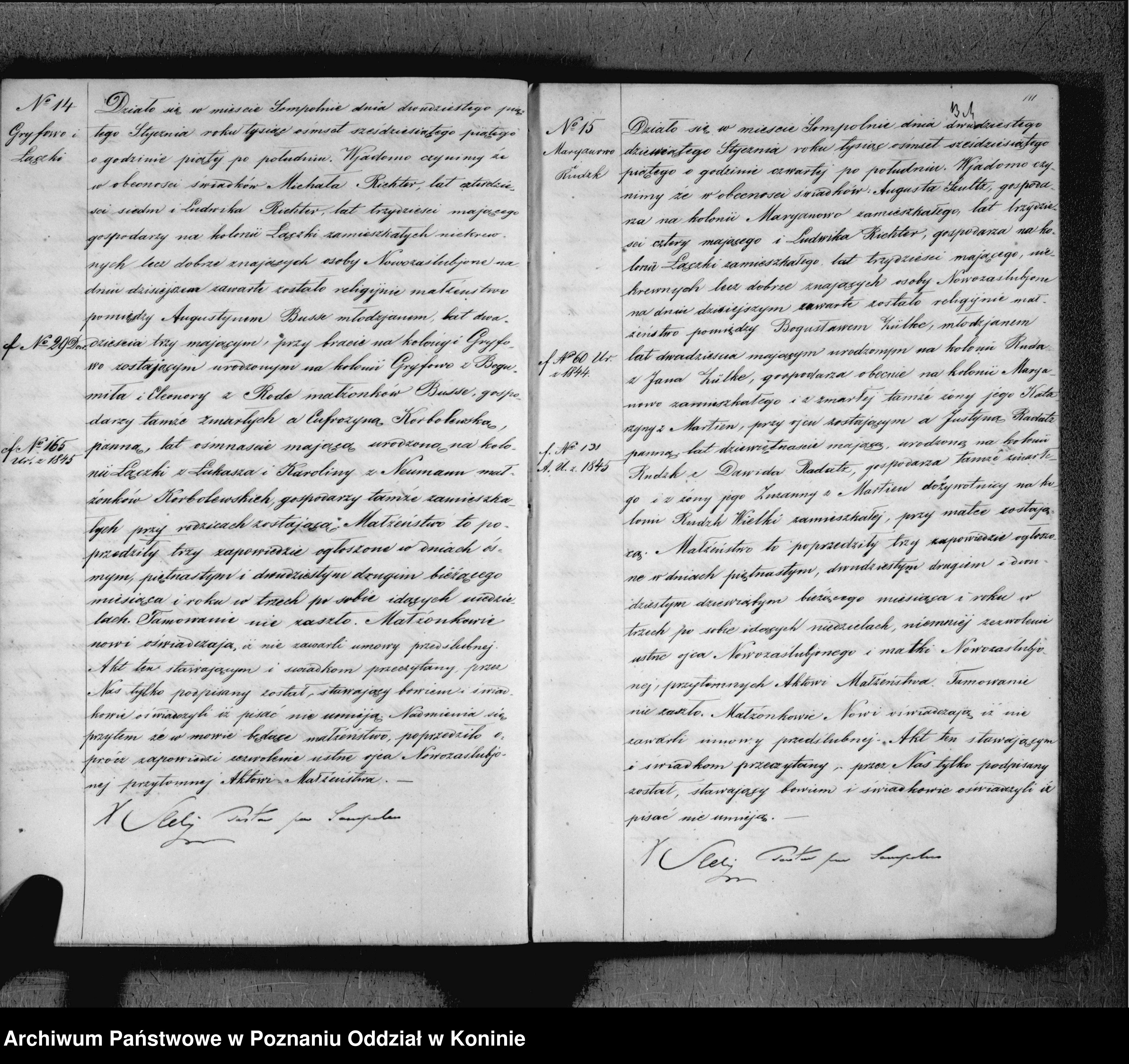 Skan z jednostki: Duplikat akt urodzeń, małżeństw i zgonów