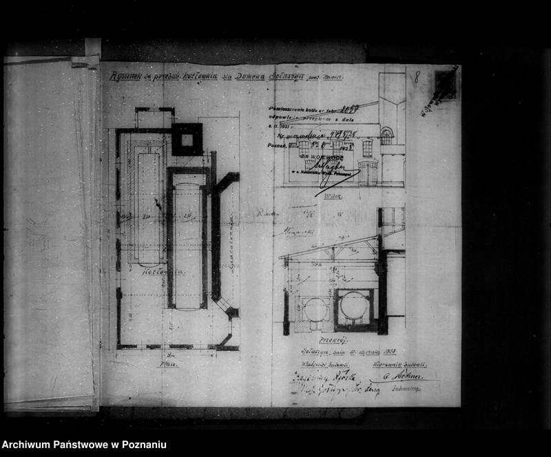 image.from.unit.number "Młyn, tartak i gorzelnia w Gołaszynie powiat rawicki K. Rzóski nr woj. kotła 407"