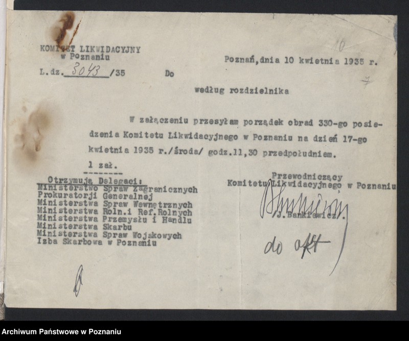 Obraz 14 z jednostki "Różne sprawy."