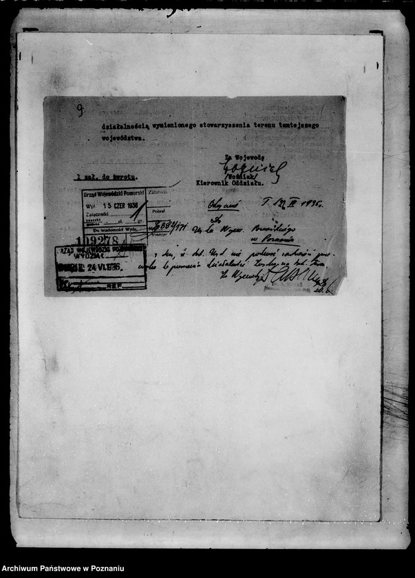 Obraz 12 z jednostki "Okręgowy Związek Emerytów i Emerytek Państwowych Wdów i Sierot po urzędnikach na Poznańskie i Pomorze w Poznaniu"