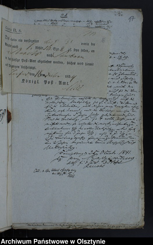 image.from.unit.number "Schullehrer-Witwen- u. Waisen-Unterstüzungs Anstalt und die Verhandlungen mit derselben"