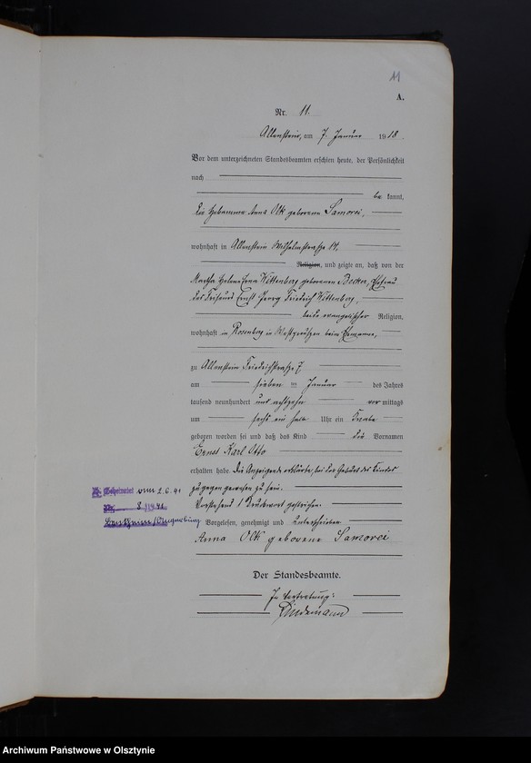 image.from.unit.number "Geburts-Haupt-Register Tom I, Nr 1-597"