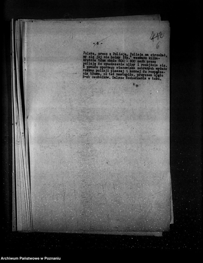 Obraz 10 z jednostki "Sprawozdania sytuacyjne tygodniowe za czas od 29 listopada 1929 r. do dnia 2 stycznia 1930 r. /nr 5-9/ działy VII-XIII"