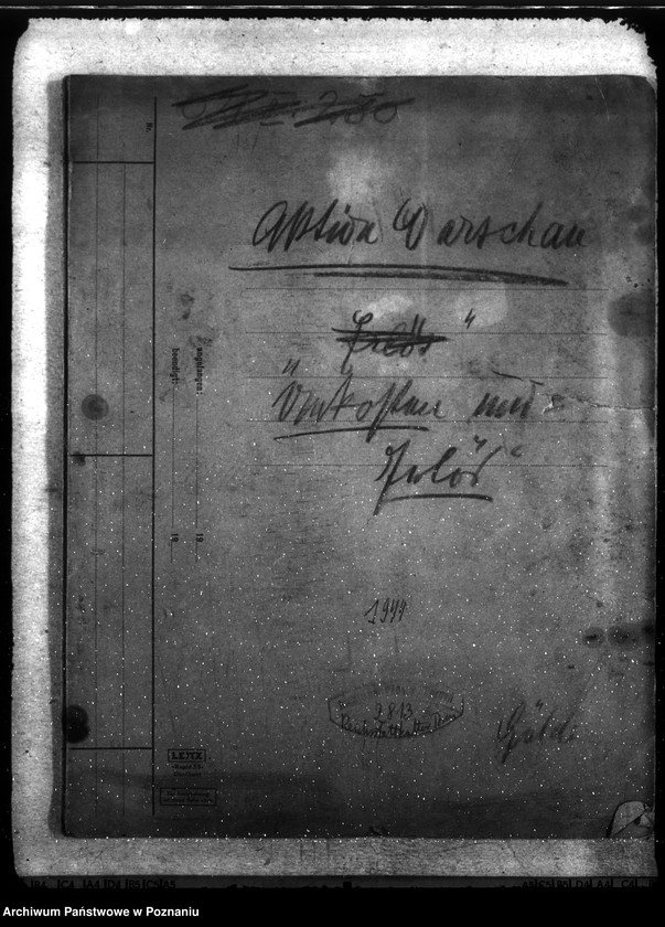 Obraz 4 z jednostki "Aktion Warschau. Unkosten und Erlös"