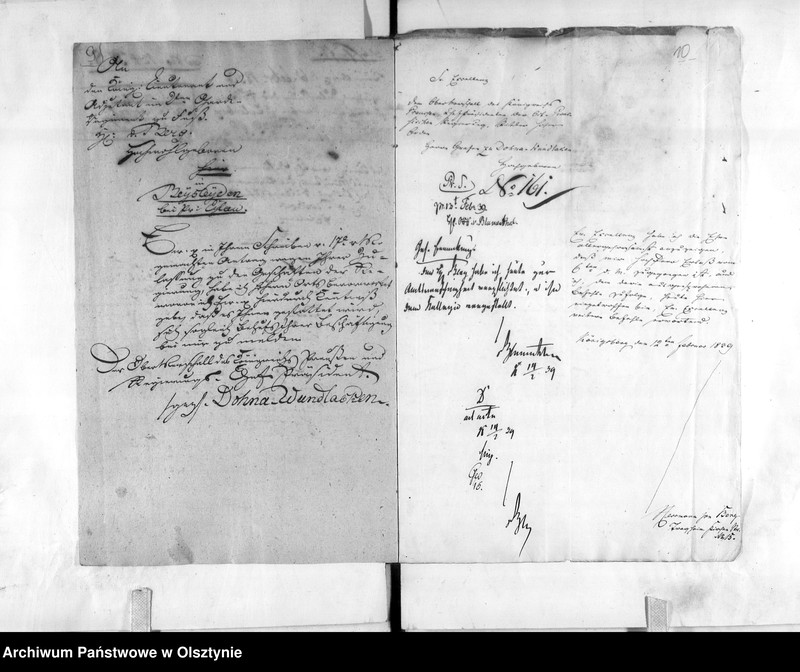 image.from.unit.number "Zulassung des Rittergutsbesitzers Lieutenant von Berg [Hermann] zu den Geschäften bei der Regierung"