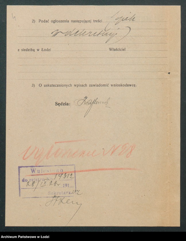 Obraz 6 z jednostki "Józef Paccelt- tkalnia ręczna zarobkowa i wyrób przyborów tkackich"