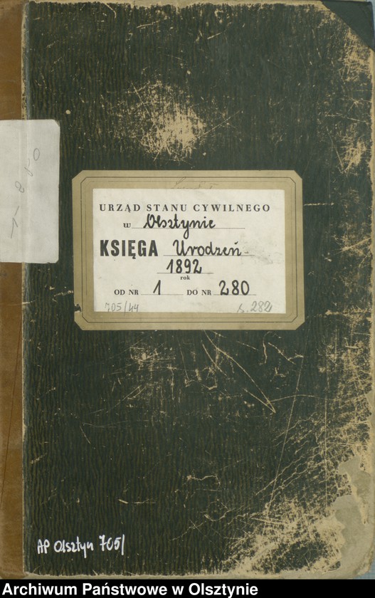 image.from.unit.number "Geburts-Haupt-Register Tom I,Nr 1 - 280"