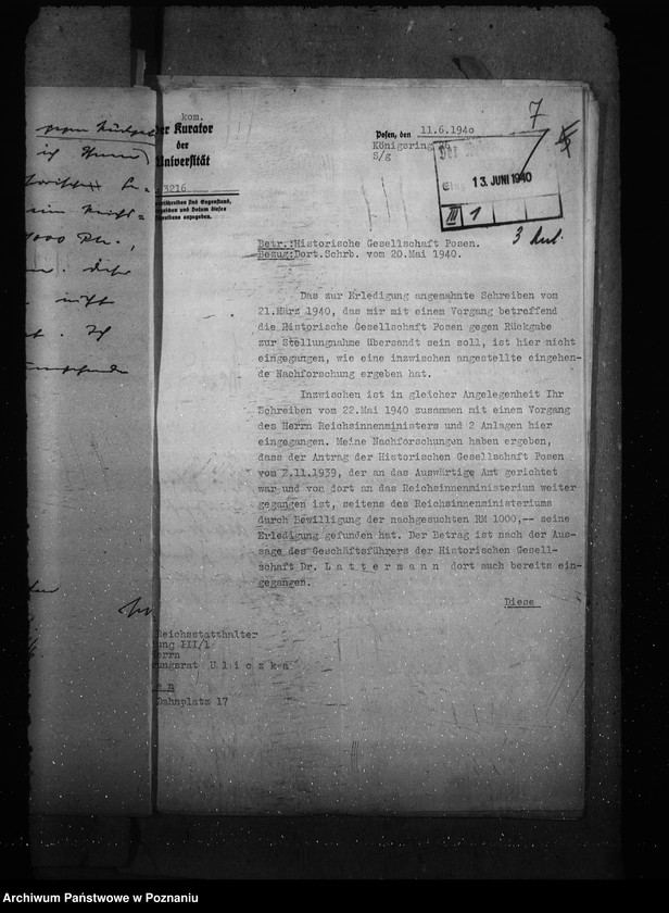 Obraz 11 z jednostki "Historische Gesellschaft Posen. Polnische Stiftungen für wissenschaftliche Zwecke"