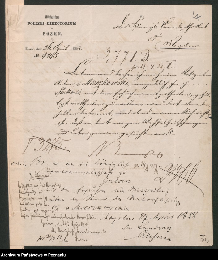 Obraz 10 z jednostki "A. betr. Familie von Mieczkowski"