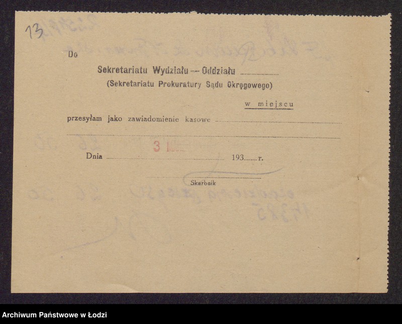 Obraz 15 z jednostki "Textyl Zelowski- Szoel Hersz Fryzer, Fiszel Liberman, Icek Lajzer Liberman, Chaim Fryzer- wyrób i sprzedaż towarów włókienniczych"