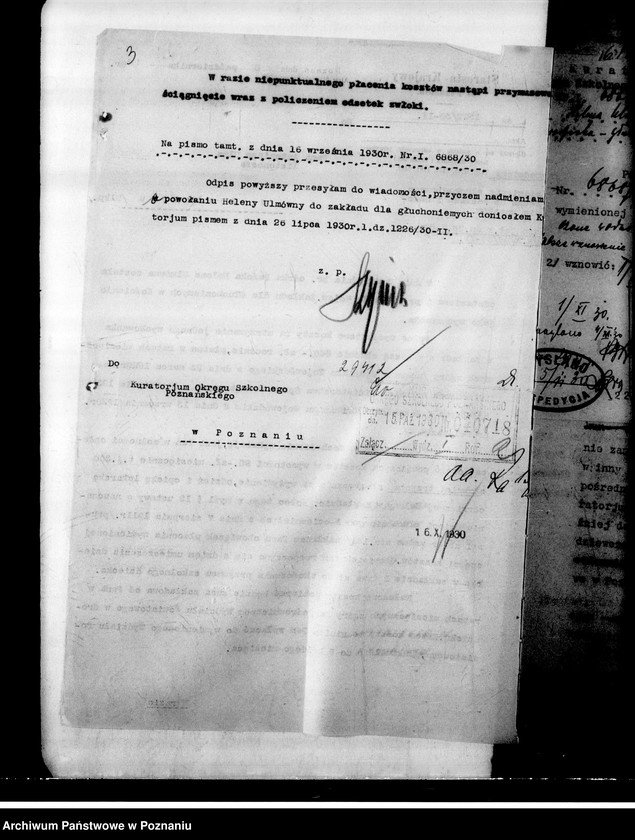 Obraz 6 z jednostki "[Dzieci upośledzone- skierowanie na naukę do zakładów specjalnych]"