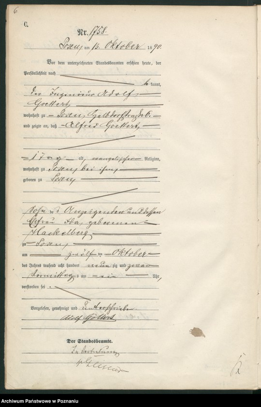 Obraz 9 z jednostki "Księga zgonów t. V"