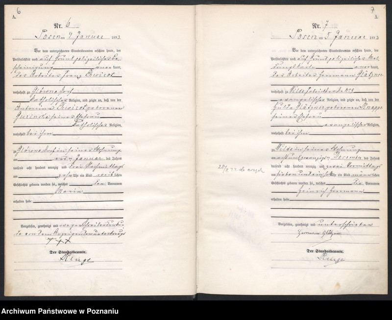 Obraz 6 z jednostki "Księga urodzeń t. I"