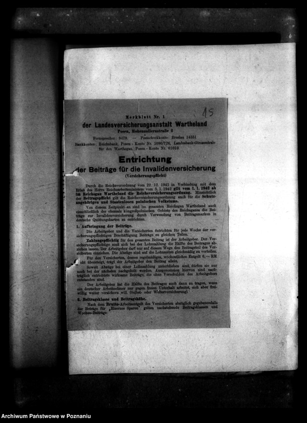Obraz 19 z jednostki "Polin Marie Nowacka und Socialversicherung [Akta personalne krawcowej Marii Nowackiej. Listy płac personelu polskiego za lipiec 1944 r.]."