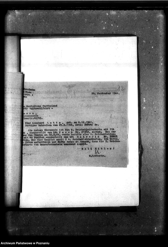 Obraz 16 z jednostki "[Akta personalne wychowanka Leonarda Lotto, ur. 8 XII 1941]."