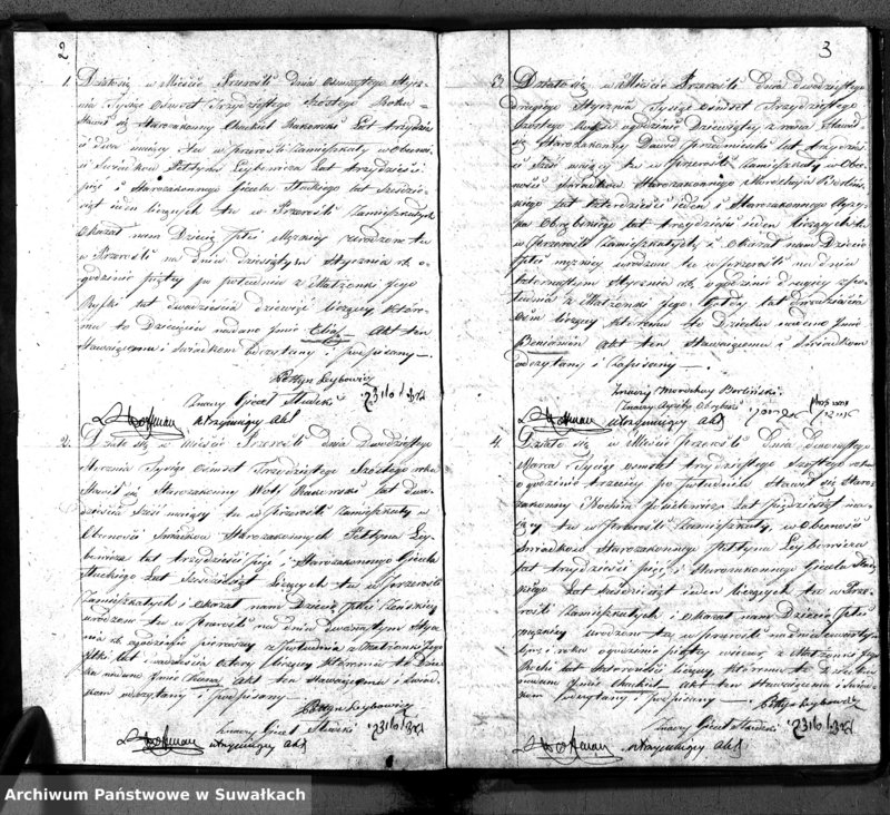 image.from.unit "Duplikatu Ksiąg do zapisywania akt Urodzenia Zeyścia i Zaślubin na rok 1836. Okręgu Przerośl."