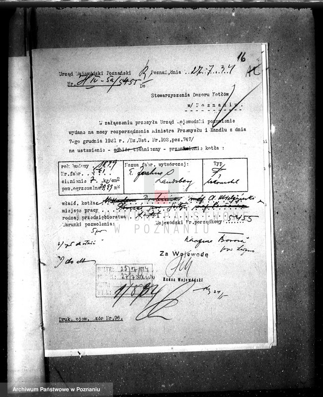 Obraz 19 z jednostki "Tartak Mielżyńskiego w Borowej Karczmie pow. leszczyński nr woj. kotła 5455"