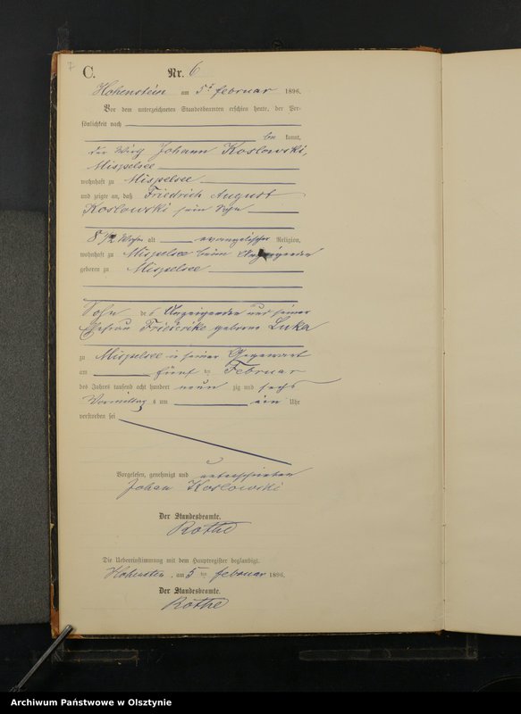 image.from.unit.number "Sterbe-Neben-Register Nr 1 - 77"