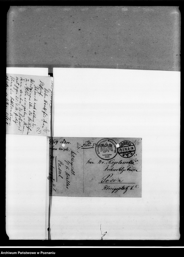 Obraz 16 z jednostki "Korespondencja- listy jeńców wojennych o pomoc materialną z obozu Cassel."