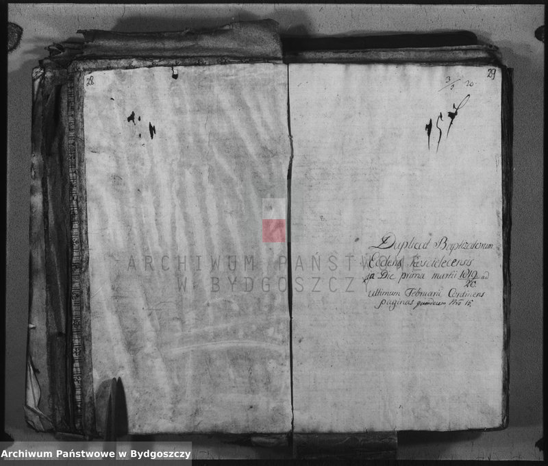 image.from.unit.number "Duplicate der Kirchen Bücher von Kościelec"