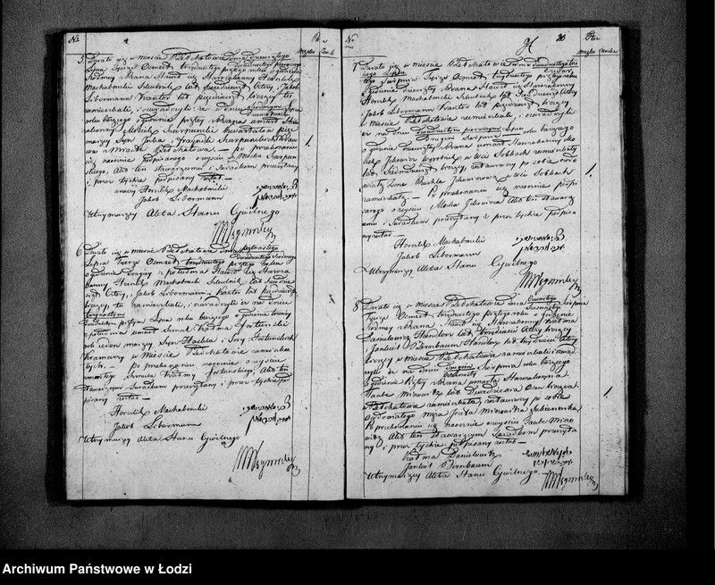 image.from.unit.number "Księga Akt Stanu Cywilnego wyznania mojżeszowego Urodzenia, Małzeństwa, Smierci w Parafii Bełchatow. Obwodzie Piotrkowskim Wojewodztwie Kaliskim na Rok 1835"