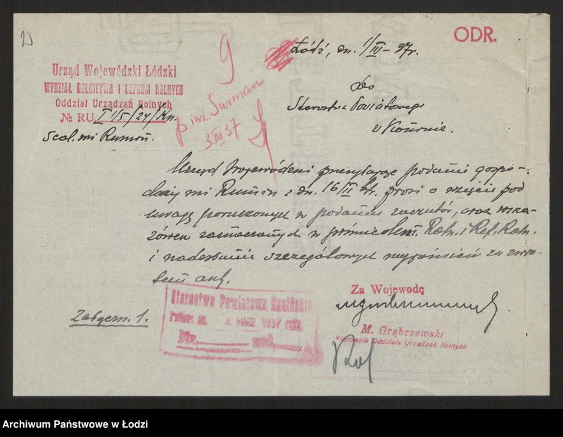 Obraz 4 z jednostki "Sprawa scalenia gruntów wsi Rumin - pow. koniński"