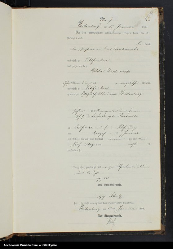 image.from.unit.number "Sterbe-Neben-Register Nr 1 - 71"