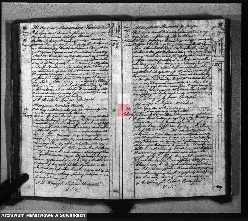 image.from.unit.number "Akta urodzonych gminy wiżańskiey obwodu seyneńskiego, w województwie augustowskim od dnia 1-go stycznia do dnia ostatniego grudnia 1821 roku"