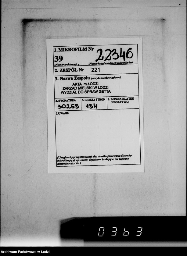 Obraz 2 z jednostki "[Korespondencja Przełożonego Starszeństwa Żydów w Getcie w sprawach przydziału maszyn i urządzeń oraz półfabrykatów do produkcji]"