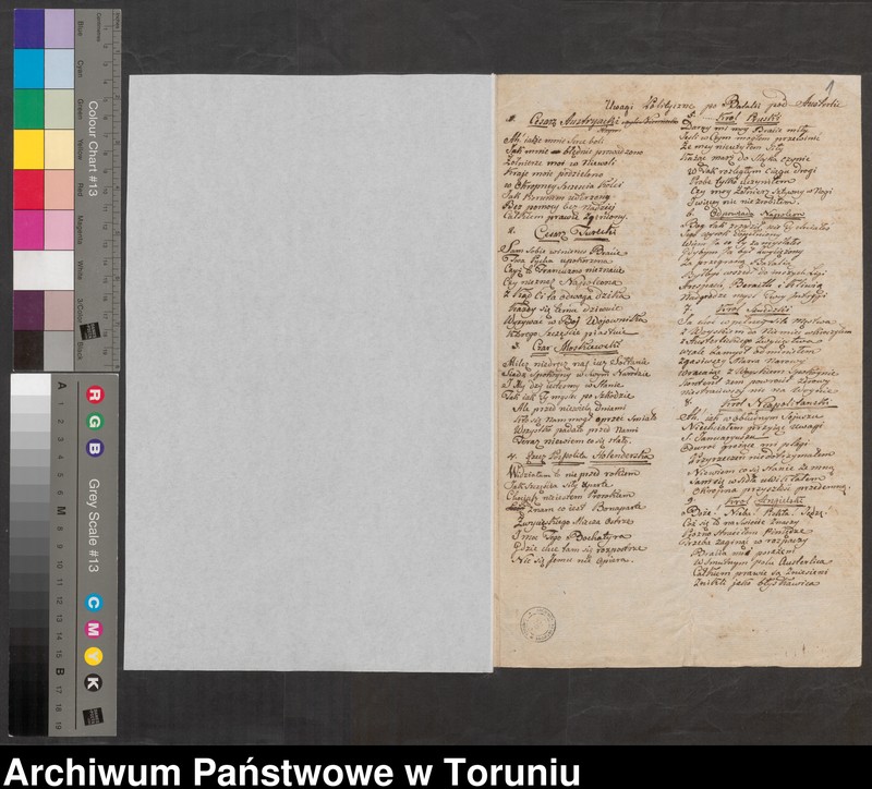 image.from.unit.number "Uwagi polityczne po batalii pod Austerlitz"