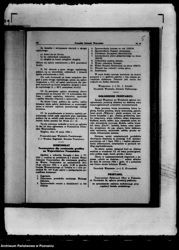 Obraz 9 z jednostki "/Towarzystwo dla Zwalczania Gruźlicy na Województwo Poznańskie w Poznaniu/"