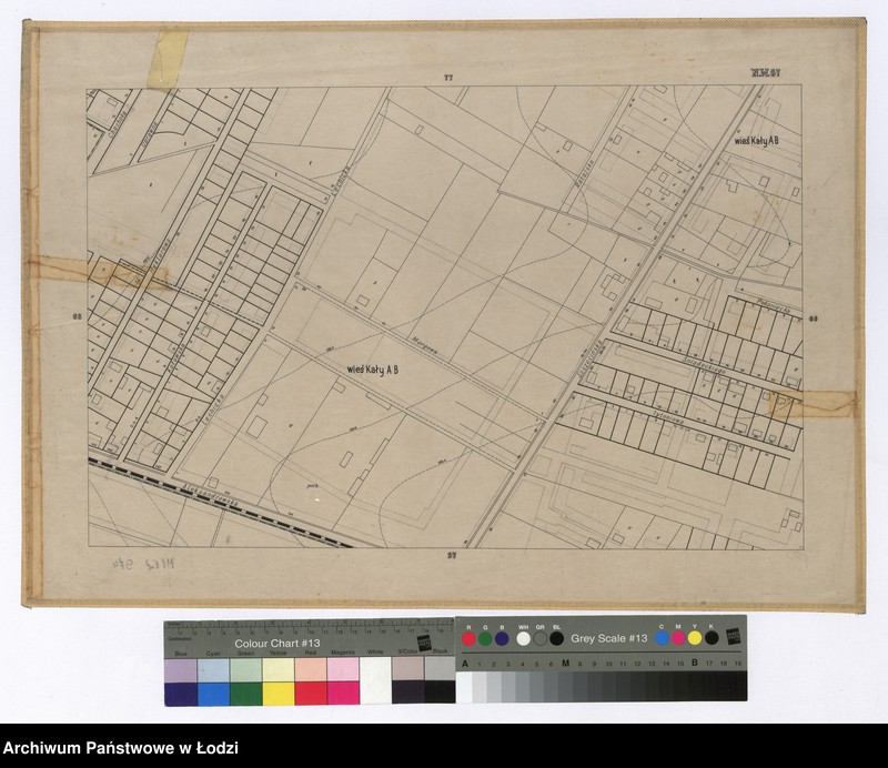 Obraz 1 z jednostki "Mapa sytuacyjno-wysokościowa Łodzi sekcja NW67 - ul.: Chochoła, Uprawna, Hektarowa, Kałowska, Lechicka, Morgowa, Aleksandrowska, Szczecińska, Połaniecka, Śniadeckiego, Tytoniowa"
