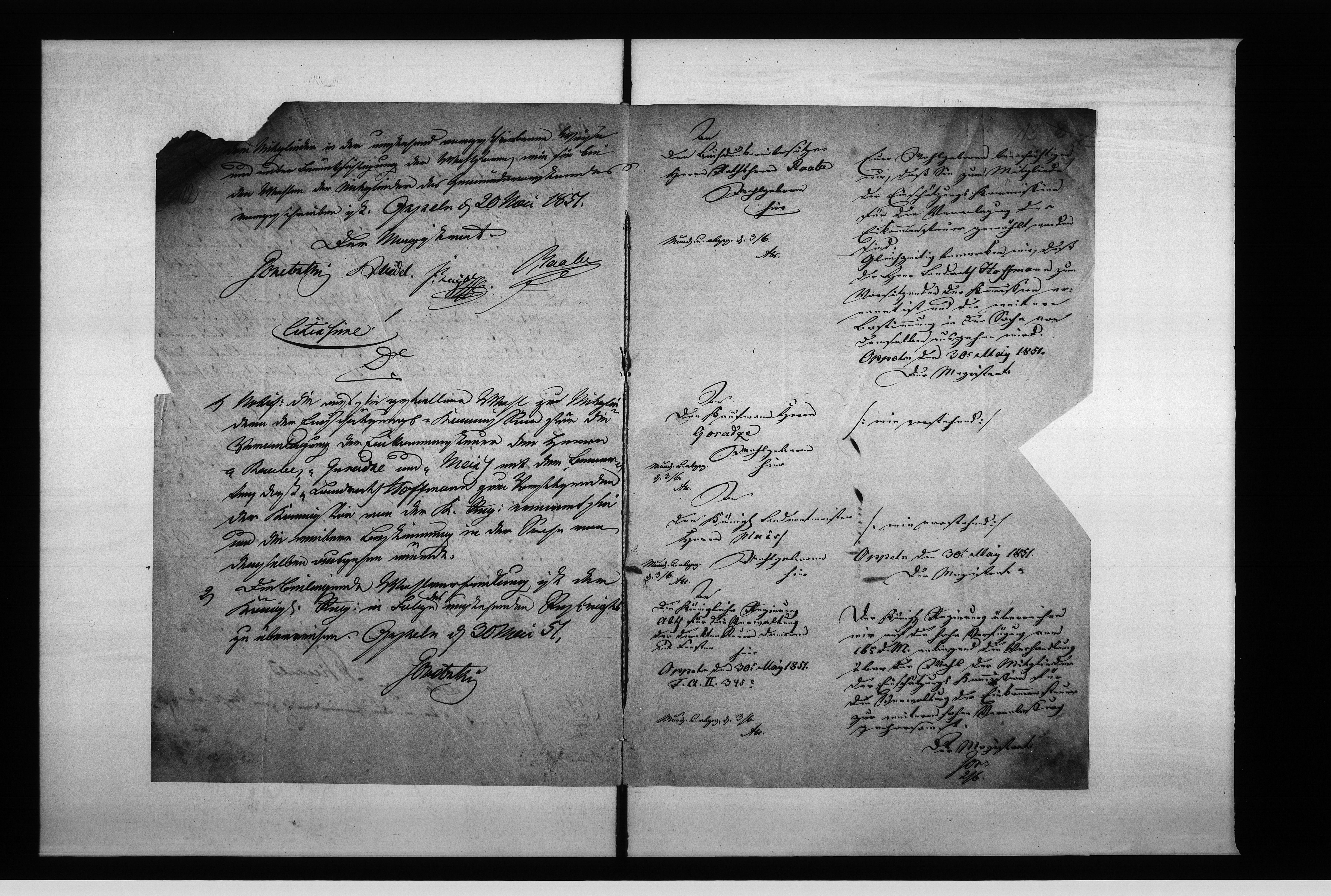 Obraz 12 z jednostki "Acta des Magistrats zu Oppeln betreffend: die Einkommensteuer Vol: I de Anno 1851-1853"