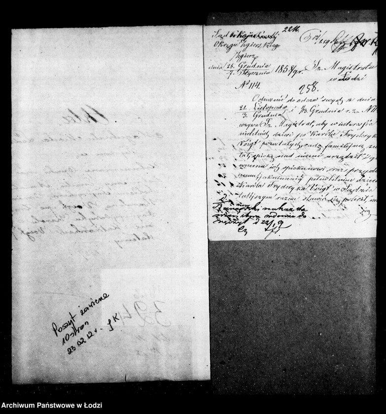 Obraz 5 z jednostki "Akta tyczące się ustanowienia opieki nad nieletnimi Emilią, Amalią, Reinholdem Fryderychem, Edwardem i Karoliną Voigt po zmarłym Karolu Fryderyku i Johannie małżonkach Voigt"