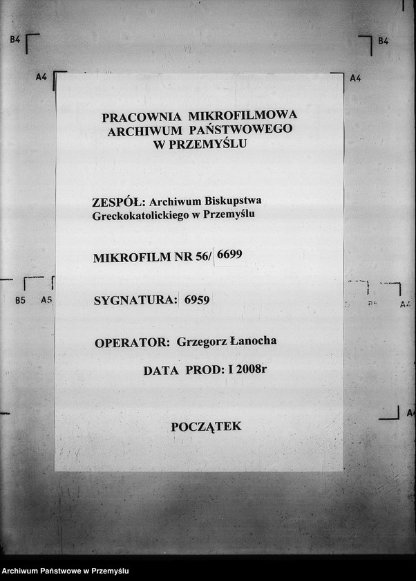 Obraz 1 z jednostki "[Kopie ksiąg metrykalnych parafii Berest z filią Polany (dekanat Grybów)]"